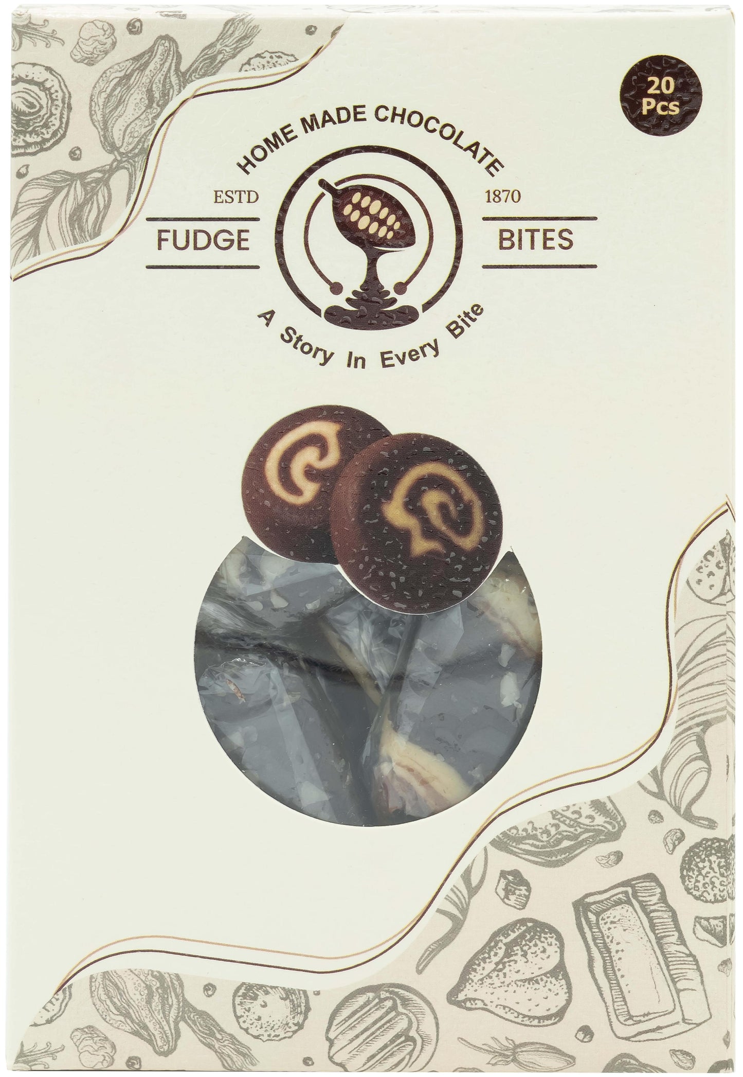 Almond Fudge Bites (20 pcs)