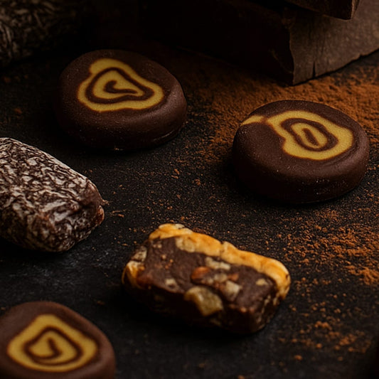 Mixed Fudge Bites Box – Trio of Flavours (21 pieces)